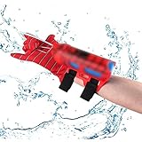  Pistolas de Agua para Niños - Juguete de Guantes de Lanzamiento de Spiderman - Piscina Juguetes Niños, para Piscina, Jardín, Playa, Fiesta