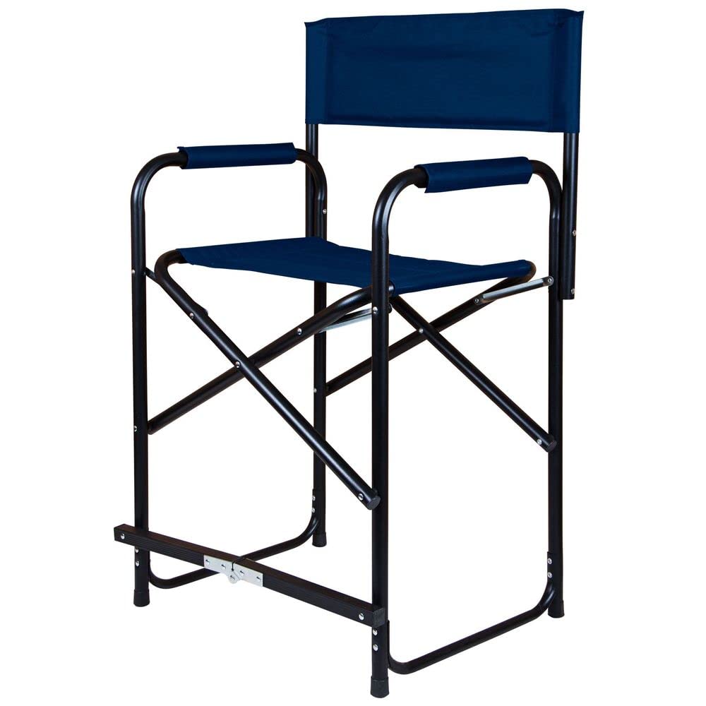 Dura-Tech Tall Folding Director's Chair | Sit Taller & Comfortably | Lightweight & Foldable | Sturdy 1