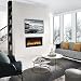 RICHEN Chimenea eléctrica Kuro - Chimenea empotrada (103 cm / 40") Con...