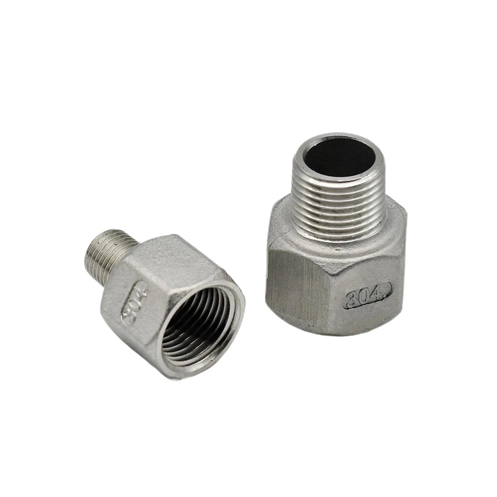Conector De Tubería Reductor Hexagonal De Acero Inoxidable 304, Hembra A Macho BSP De 1/4", 3/8", 1/2", 3/4", 1", 1-1/4", 1-1/2", 2"(11l4 to 1l2 Inch)