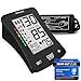 Produktbild FITAGE Blutdruckmessgerät Oberarm Digital Blutdruck-Messgerät und Pulsmesser mit Speicherfunktion Manschettensitzkontrolle für Oberarmumfänge von 22-42 cm, Arrhythmie-Erkennung Blood Pressure Monitor