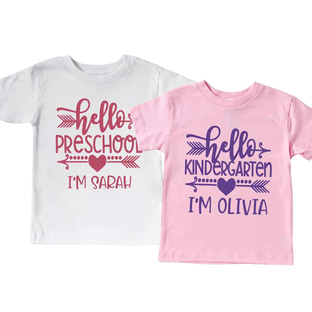 Amazon.com: Hello Pre-K Back to School Outfits for Girls, Personalized