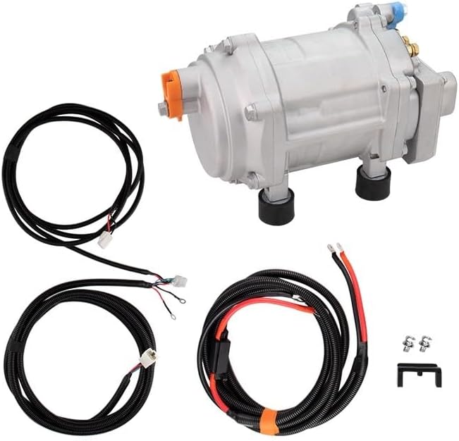 A/C 12V 24V 48V Electric Compressor Set For Auto AC Air Conditioning Car Truck Bus Boat Tractor Shop Automobile Aircon(Q-12V)