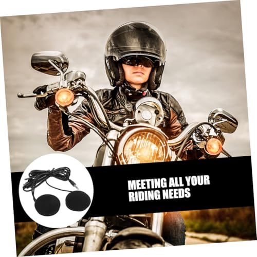 Casque moto audio avec 2 pièces écouteurs et système sonore