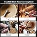 NNBWKIXI 12PCS Carbide Lathe Tools Carbide Inserts for Wood Lathe Turning Tool,Include 11mm Square with Radius,12mm and 8.9mm Round,30x10mm Diamond with Sharp Point with Screws
