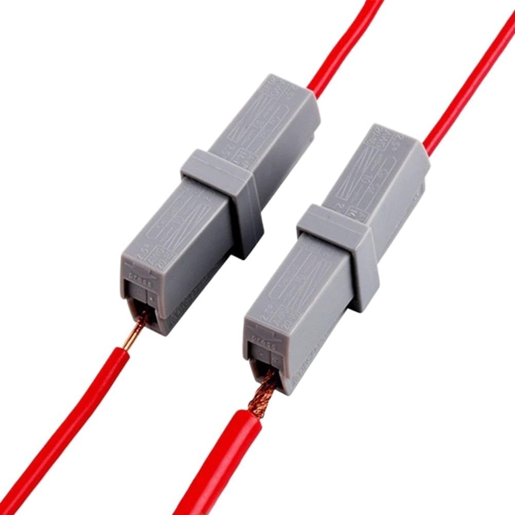 10Pcs (0.5) 1.0-2.5mm² Wire Quick Connector Tube Lamp Junction Terminal