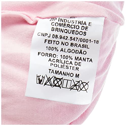 Zip Gorro Malha Forrado, Rosa Bebê