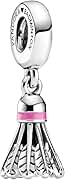 PANDORA Badminton Birdie, Rose Enamel
