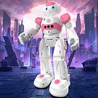 Pup Go Remote Control Smart Ai Robot Toy for Kids, Great for Girls, Singing Dancing Interactive Talking Gesture Sensing Educational Toy, Birthday Gift for Girls (Pink)