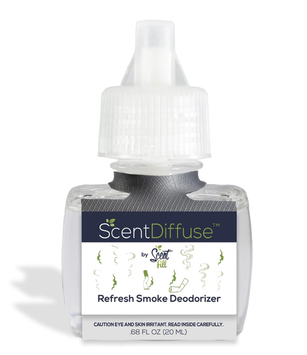 best plug in air freshener for cigarette smoke Amazon.com: Scent Fill Refresh Smoke Deodorizer Plug in Air Freshener, 4  Scented Oil Refills : Health & Household