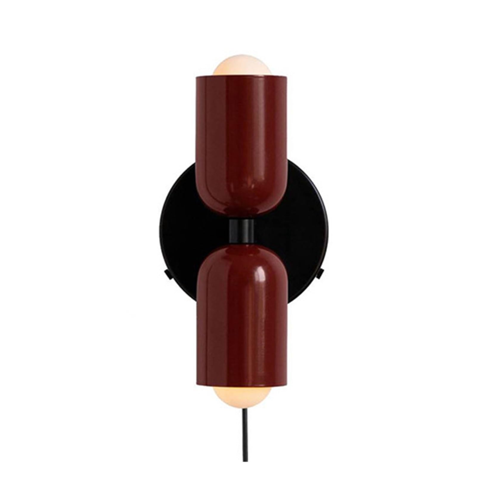 GDBAGKDQK Light Modern Simple Color Macaron Colorful Living Room Dining Bedroom Bedside Wall Lamp Creative Homestay Nordic Bright Lights(Three Color dimming,A red)