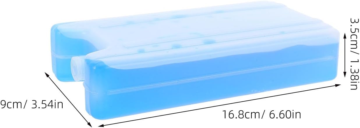 4pcs Ice Packs for Air Cooling Fan - Reusable Pre-Filled Freezer Ice Packs Cooler - 400ml Box for Lunch Box Camping Travel Food Transport Keep Drinks Fresh