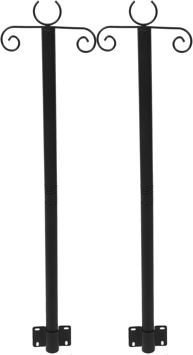 SUPVOX 2sets Outdoor String Light Support Poles Hanger Rods for Bird Feeders and Lanterns Easy Installation for Patios and Yards
