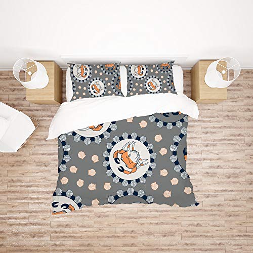 Funda de edredón para cama de matrimonio con conchas marinas 3