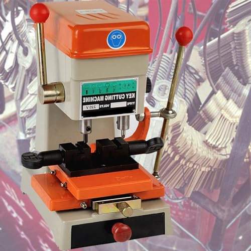 Máquina Duplicadora De Llaves Manual Multifuncional De 120 W,Fresa Llaves Vertical Máquina Cortadora,Puede Copiar Llaves con Hoyuelos,Onduladas Y Cilíndricas,220V