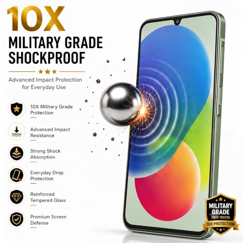 Image of ArmourPro 3D Borderless Tempered Glass for Samsung Galaxy M07, Samsung M06, Samsung M17e and F70e, HD Clear Curved Edge to Edge Screen Protector, 9H Hardness, Oleophobic Coating, Case Friendly | Pack of 1