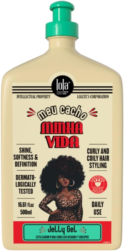 Lola Meu Cacho Minha Vida Jelly Gel 500 g | Curl Defining Jelly | High Definition & Frizz Control for Curly Hair