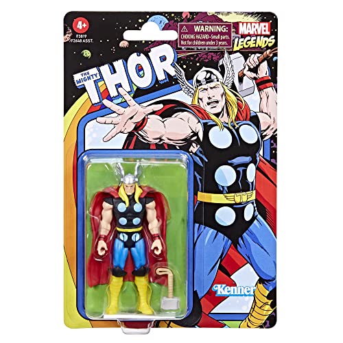 Marvel Hasbro Legends Series 3.75-Inch Retro 375 Collection Thor Action Figure Toy, 1 Accessory #TOP1