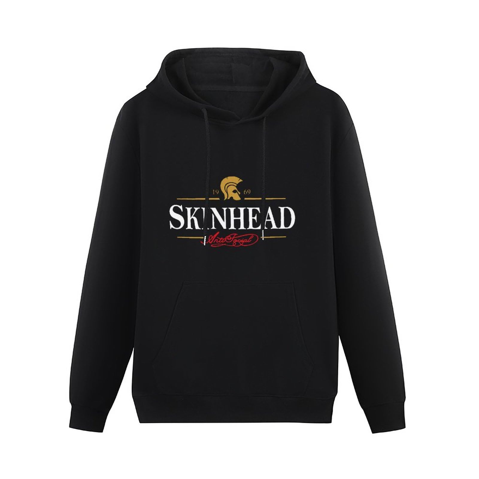 algem Trojan Skinhead Anti-Social Mens Hoody - Skinhead Clothing Oi! Ska Cocksparrer 1969 Size 3XL Black