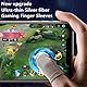 6 Pieces touch screen finger cots Schweißfeste Fingerhandschuhe,Mobile Game Finger Sleeve Touchscreen Kontroller Atmungsaktiv Finger Schutz Phone Games Schweißfeste Finger-Handschuhe für Handy Spiele
