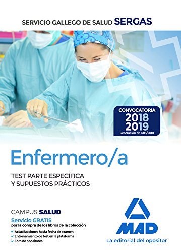 Portada de Enfermero/a del Servicio Gallego de Salud. Test parte específica y supuestos prácticos