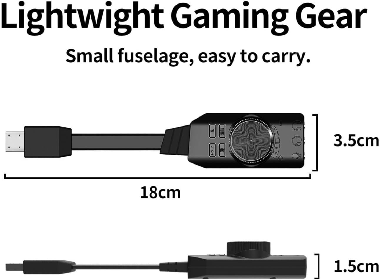 USB Sound Card Adapter USB Audio Adapter 3.5mm Jack USB 2.0 External Sound Card for PC Laptops Desktops