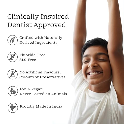 Image of Clockwork Kids Toothpaste with 5% HydroXy (Nano-Hydroxyapatite + Xylitol) | Enamel Repair & Cavity Protection | Fluoride Free, SLS Free | Strawberry Watermelon 80g | Pack of 2