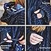 Wearable Blanket Hoodie Women and Men, Reversible Plush Microfiber Hooded Blanket Adult, Oversized Sweatshirt Blanket One Size Fits All, Warm and Cozy Hoodie Blanket - Navy/Grey