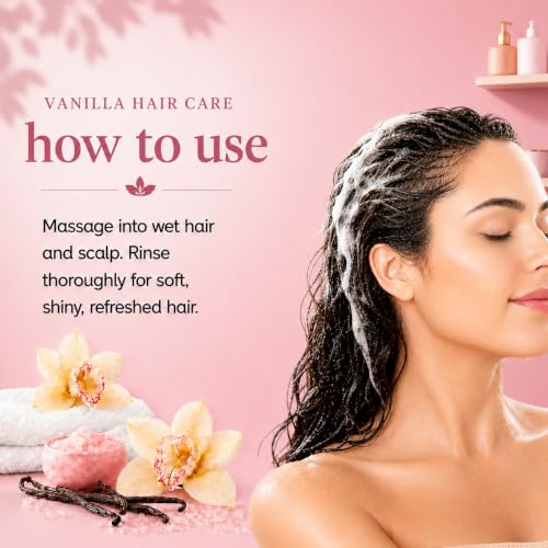 Image of Ginger Lily Farms Botanicals Shampoo, 128oz /4pk, Vanilla Sugar Bliss | 100% Vegan & Cruelty-Free | Moisturizing Shampoo for All Hair Types | Refill Size
