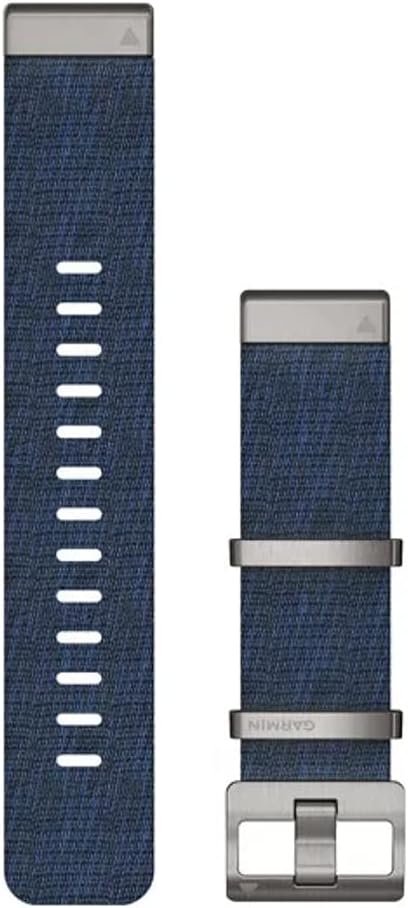 Garmin Acc, MARQ, QuickFit 22m, Jacquard Weave Nylon Strap, W125648106 (Jacquard Weave Nylon Strap, Indigo QuickFit, Band, Navy, Garmin, MARQ Adventurer, MARQ Athlete, MARQ)