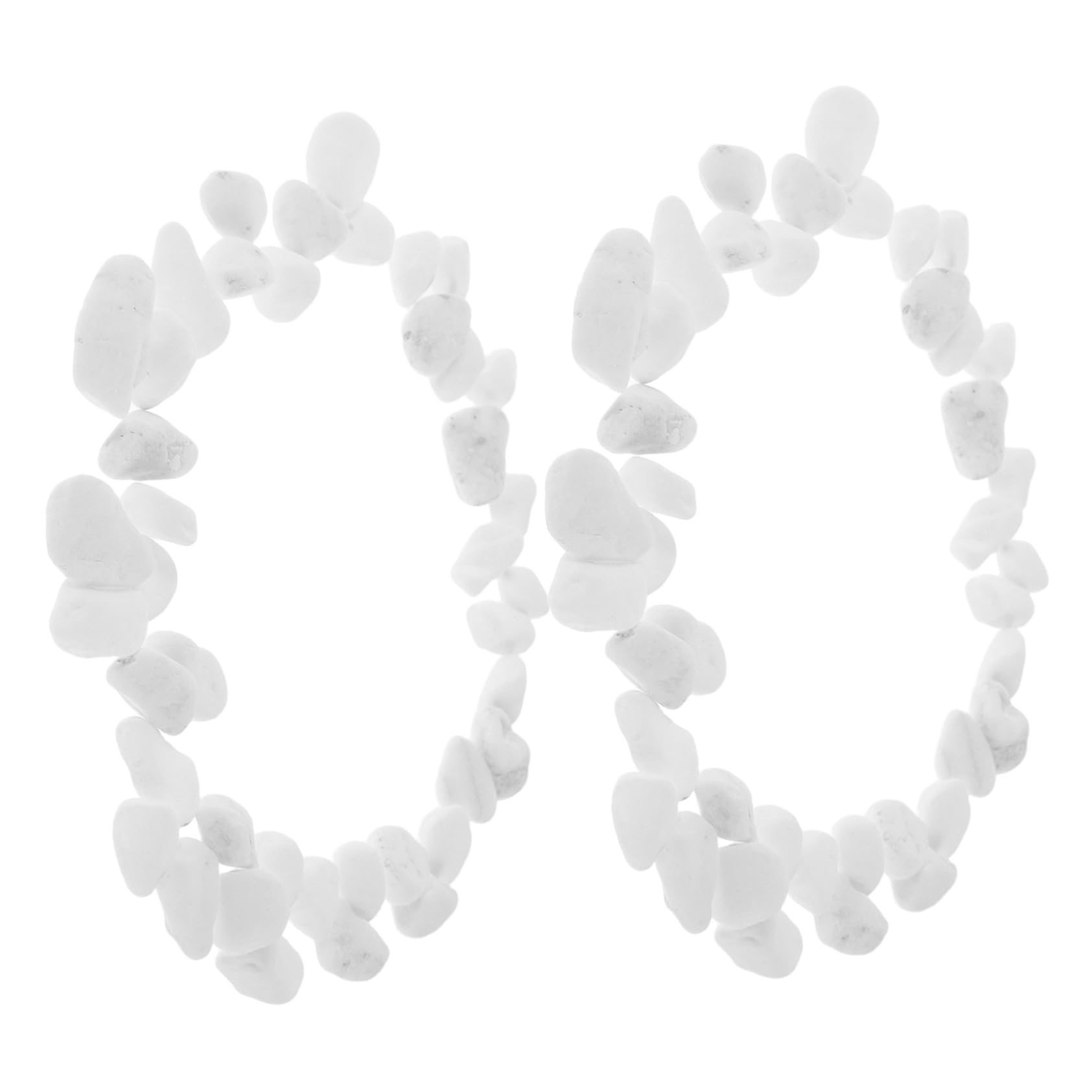 Galets blancs pour pots de fleurs et terrasses minérales - 8