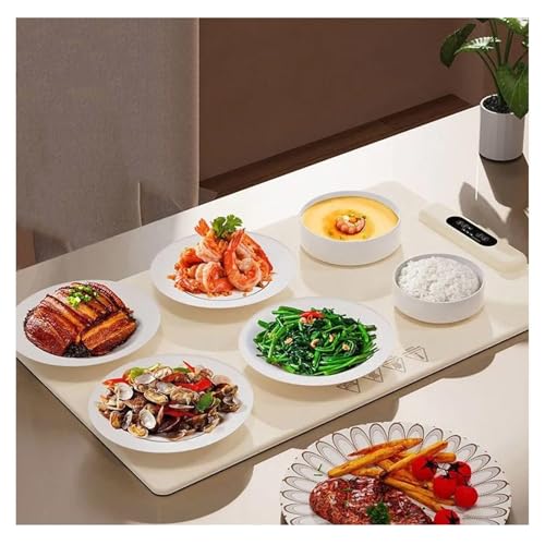 Hazomeu Bandeja De Calentamiento De Silicona con 3 Modos Y Calentamiento Rápido Bandeja Calentador De Comida Silicona Portátil Plegable Bandeja Calienta Platos