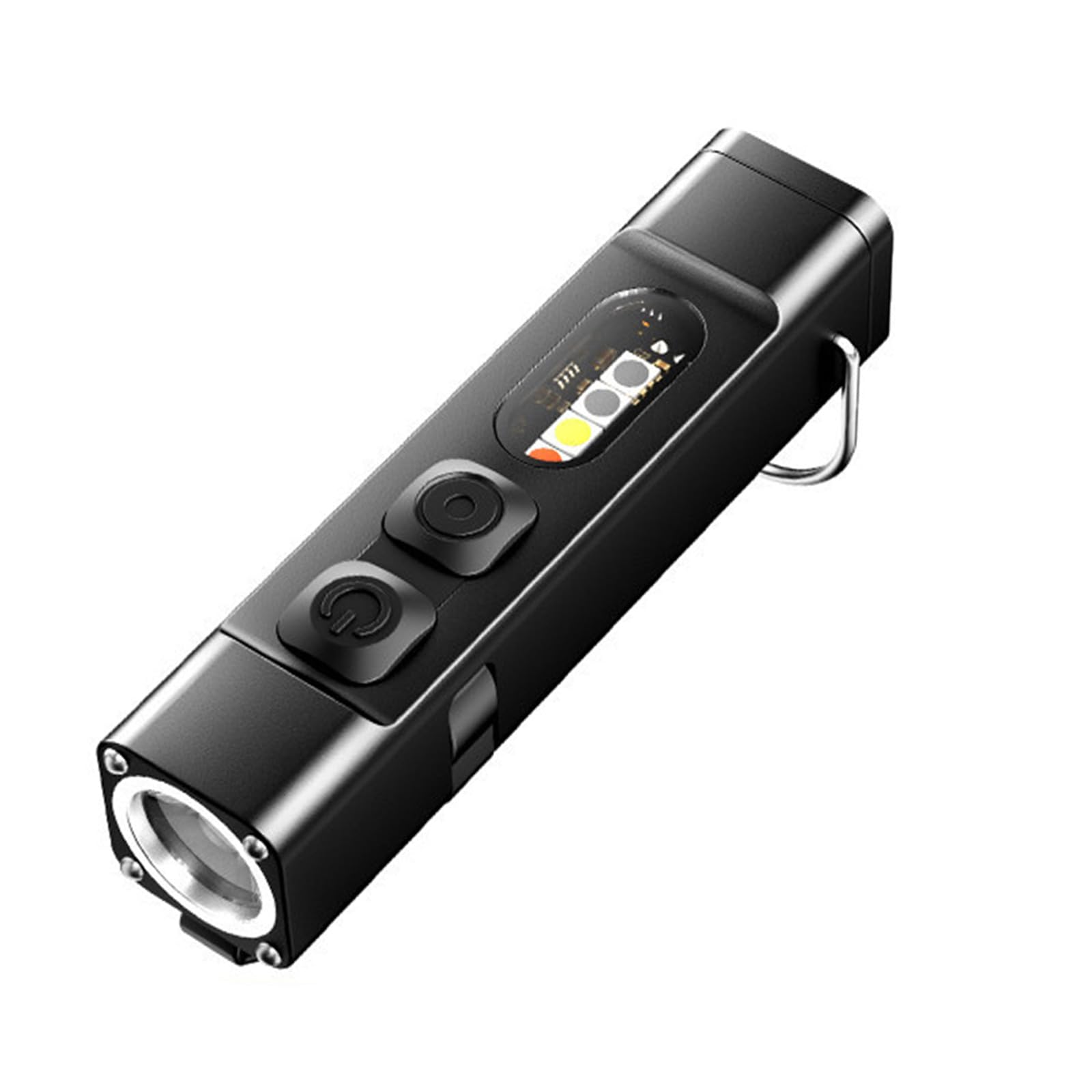 Wiederaufladbares Clip Licht mit Kabel, kompakte, helle LED Taschenlampe für unterwegs, Zuhause, schwarze kleine Taschenlampe, Nachtspaziergangslicht