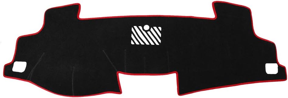 X AUTOHAUX Car Dashboard Cover Nonslip Black Red Sun Pad for Toyota Camry 2012-2017 2.5L