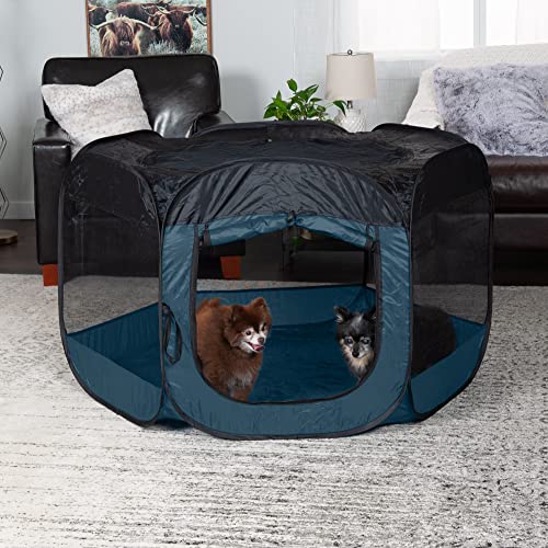 Furhaven Pop Up Playpen Pet Tent Playground - Sailor Blue, Extra Large #TOP2