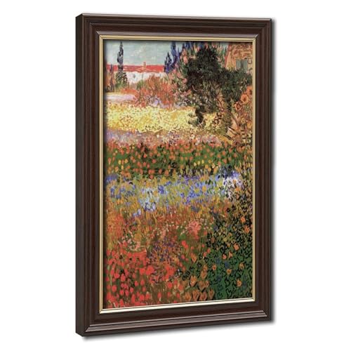 Impression sur toile Van Gogh Jardin fleuri cadre suspendre 50x76