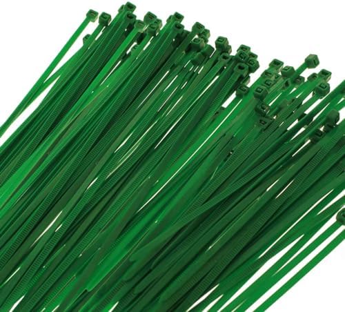 40 Fascette Verdi In Nylon | Larghezza 3.6mm, Lunghezza 250mm, Per Giardinaggio Ed Elettricista - Foto 7