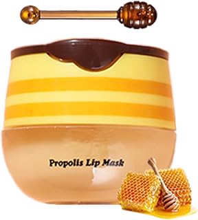 Honey Balm Lip Mask & Lip Sleep Mask Set - Honeybalm Original Lip Repair Balm for dry, Cracked Lips, Reduces Lip Wrinkles and Hydrates Intensively (#Honey, 5.4 g)