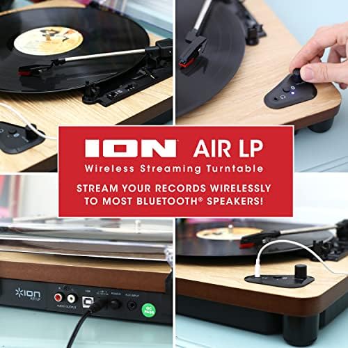 Bild 5 - ION Audio Air LP - Vintage USB Bluetooth Plattenspieler mit DREI Geschwindigkeitsstufen und Vinyl zu MP3 Konvertierungs für Mac/PC, edler Klavierlack