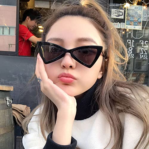 CGZWFERA-Cat eye frame sunglasses women ladies retro vintage silver triangle sun glasses female driving eyewear4