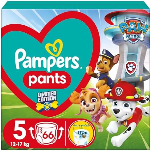 Pampers Pants Pieluchomajtki Rozmiar 4 (9-15kg), 108 Sztuk, Pieluchy z Kieszonką Stop & Protect Zapobiegającą Przeciekaniu z Tyłu
