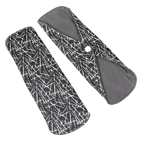 Didiseaon 15 Peças almofada de carvão de bambu mulheres cômoda pano feminino reutilizável absorvente