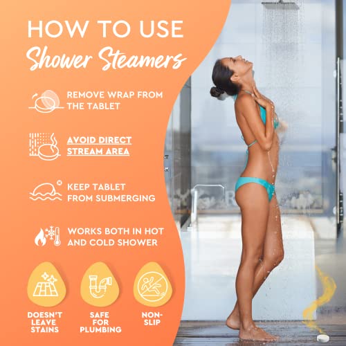 Cleverfy Shower Steamers Aromatherapy - Pack Of 18 Energy Restoring Shower Bombs With Essential Oils. Birthday Gifts For Women And Men. #TOP5