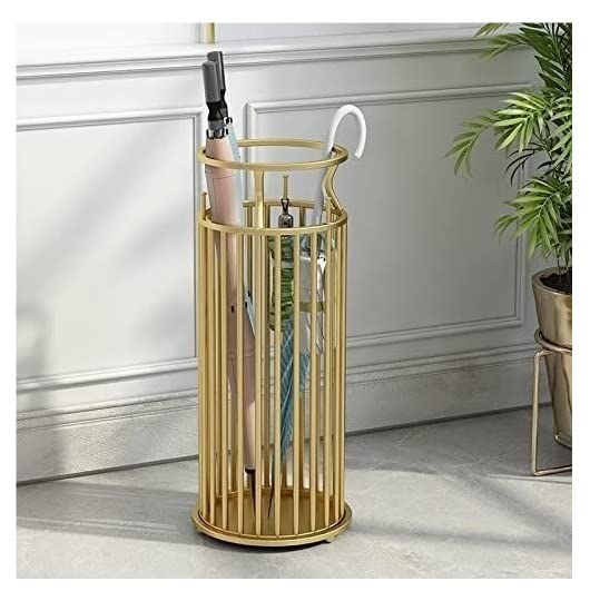 Porte-Parapluie Nordic Iron Art en métal noir pour entrée de maison et hôtel