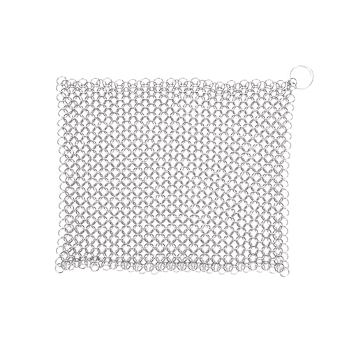 Limpiador de metal de acero inoxidable de 4 a 8 pulgadas, herramienta de limpieza de óxido, raspadores para fundición, ollas de hierro, utensilios de limpieza, depurador de cocina