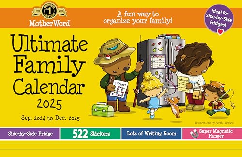 Calendrier magnétique 2025 MotherWord 16 mois 15" x 9.5"