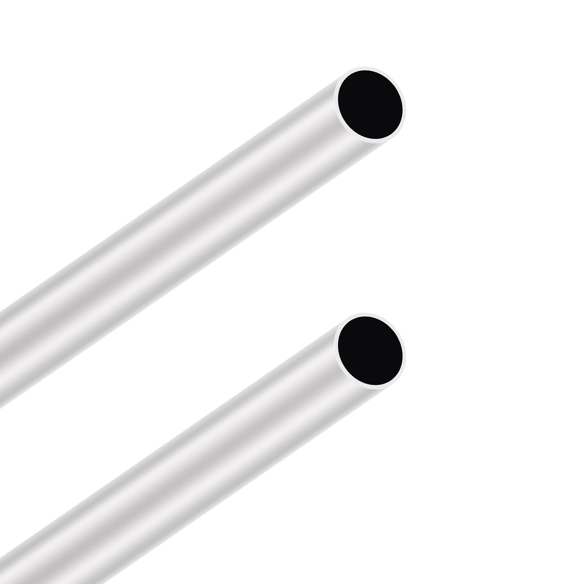 LAVMHAB 6063 Aluminum Tube 22mm OD x 1.0mm Wall Thickness 300mm Length, Aluminum Round Tubing Seamless Straight Pipes (2pcs)