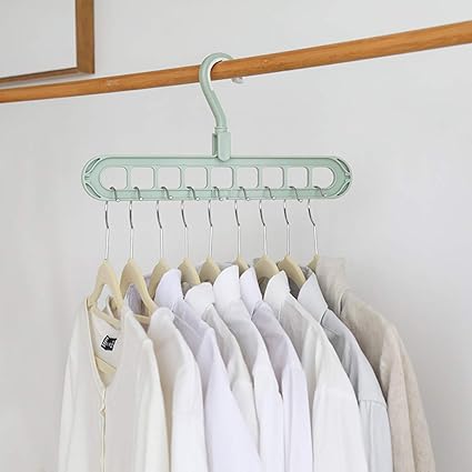 FBGood Perchero – Pinzas para ropa – Tendedero de gancho para perchero de ropa portátil para colgar perchero de plástico para ropa, toallero 9 ...
