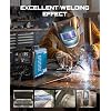 SEESII 135A MIG Welder 110V - آلة لحام TIG/Stick 3 في 1 بدون غاز، عاكس IGBT محمول بوزن 7.7 رطل، شاشة رقمية كبيرة متعددة العمليات