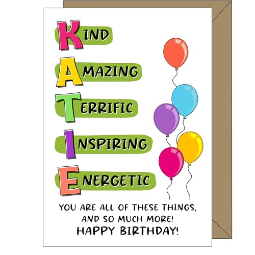 Personalised Name Birthday Card â€“ Custom Made â€�